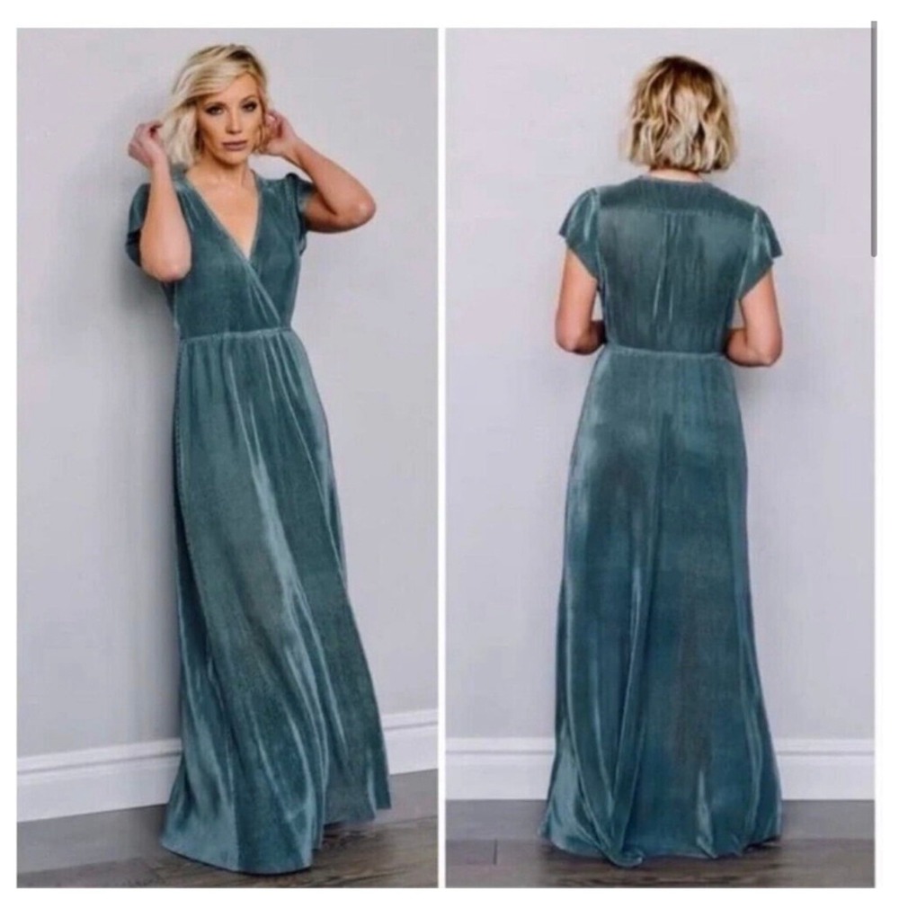 Baltic Born Teal Maxi Dress Small